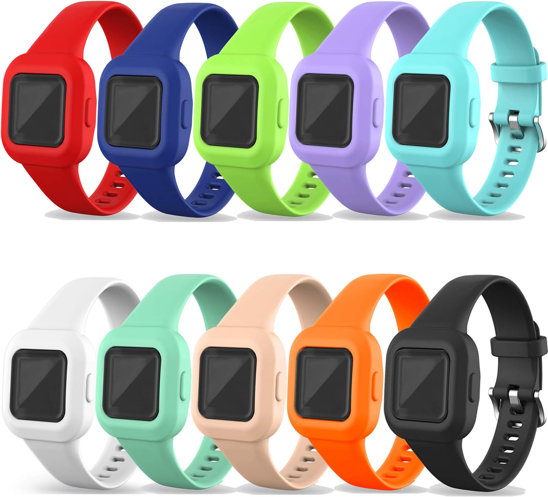 RuenTech Compatible with Garmin Vivofit jr 3 Bands for Kids, Replacement Silicone Band Water Resistant Watch Straps for Garmin Vivofit JR 3 Kid's Bands