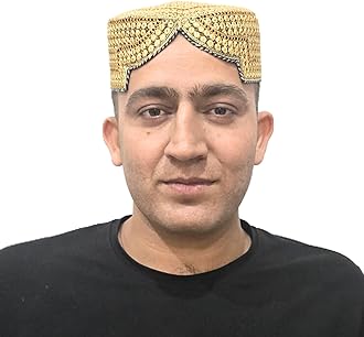 Sindhi Topi Kufi Traditional Handmade Cap with Embroidered Front Cut Unisex, Ramadan, Eid Gift for Muslims Made in Pakistan