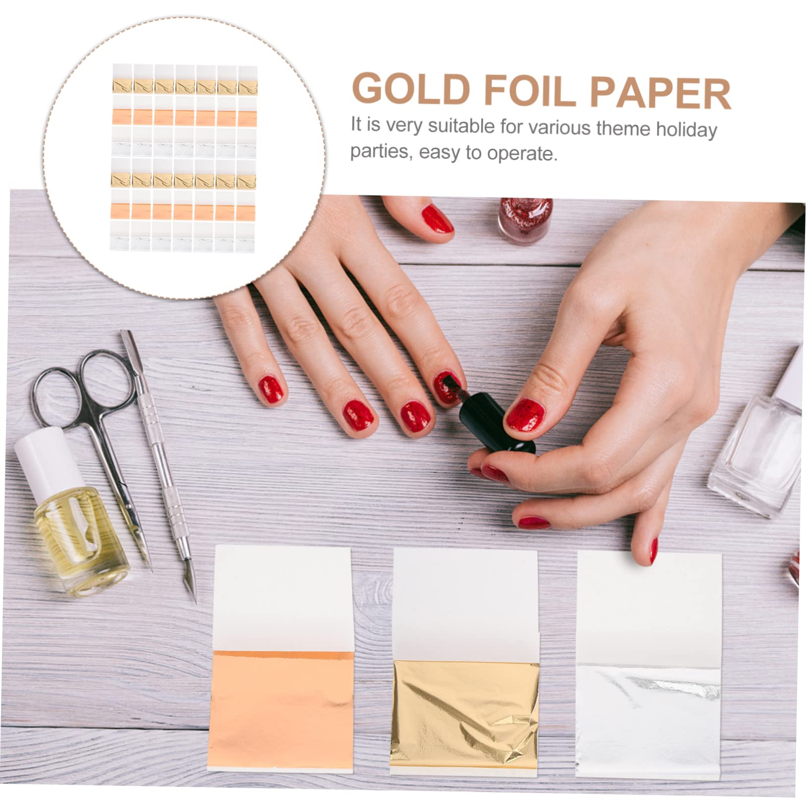 BESTYASH 2 Set Foil Per Unghie Decorazione E Accessori Per Nail Art Te Per Party E Speciali 300 Fogli*2
