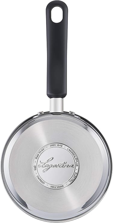 Lagostina Practical Casserole Fonda Long Handle for Induction, Grey, 14 cm, Steel 18/10