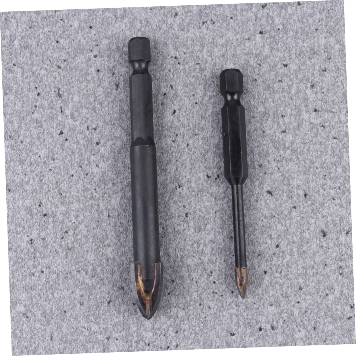 Unomor 3sets Triangle Drill Bits Set for Tile Ceramic Glass Marble 4mm-12mm Reinforced Head for Longevity 6pcs*3