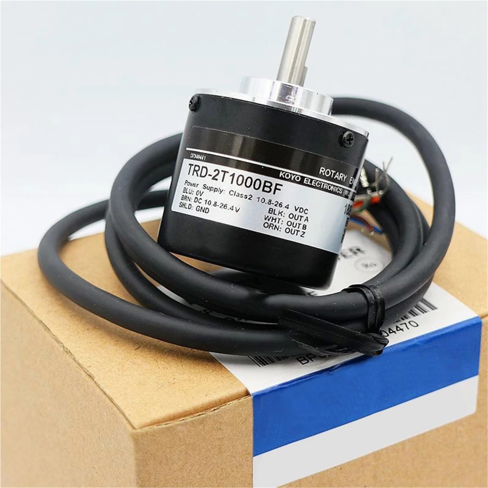 Codificador rotatorio fotoeléctrico de eje sólido de 6 mm serie TRD-2T Codificador rotatorio incremental TRD-2T1000BF, 2T1024AF, 2T2000V y 2T2500VH(300 PPR,5V Push-pull output)