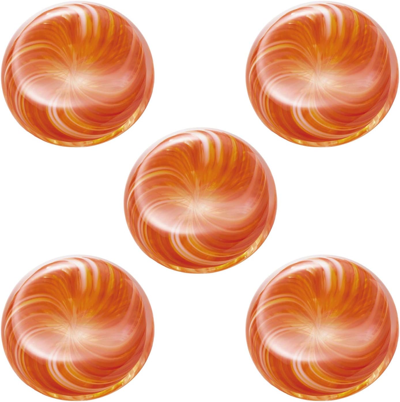 ADERIA Tsugaru Vidro F-71832 Chopsticks Rest, Diameter 1.4 x Height 0.4 inches (3.5 x 1 cm), 12 Colors, White Knead, Pack of 5, Made in Japan