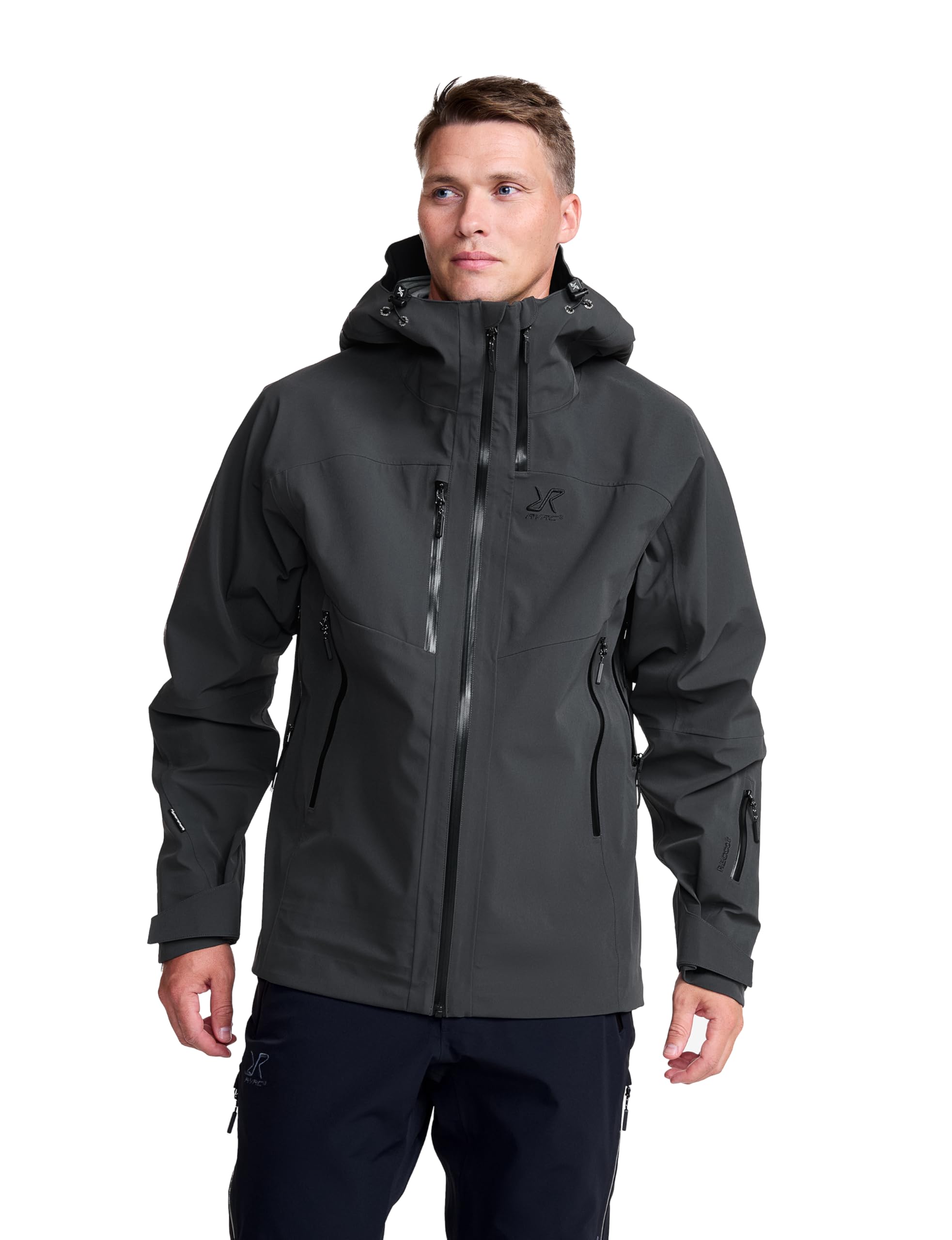 RevolutionRace Cyclone 3L Shell Jacket für Herren, Wasserdichte Jacke mit Recco-Reflektoren zum Wandern