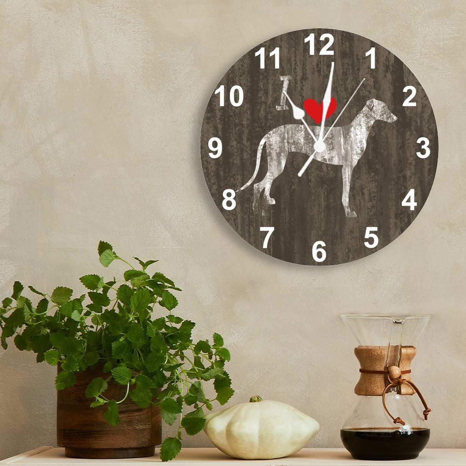 新品】GREYHOUND グレイハウンド 内照明掛け時計 アメリカン雑貨