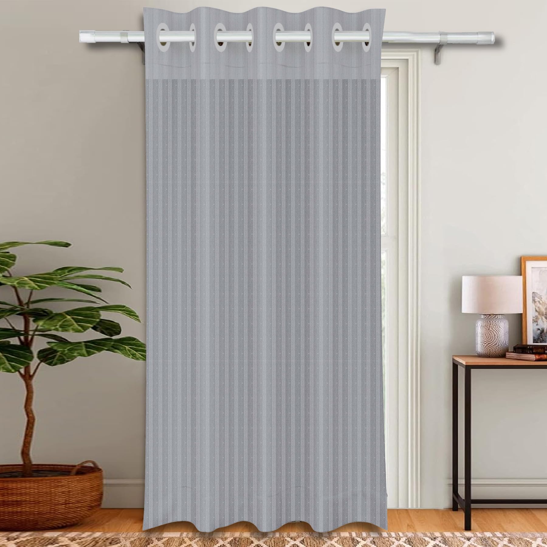 Kuber Industries Door Curtain | Sheer Door Curtains | Parda for Living Room | Bedroom Balcony Parda | Door Curtain Parda for Home D�cor | Lining Net | 7 Feet | Gray (B0CSD57SYX) Amazon Price History, Amazon Price Tracker