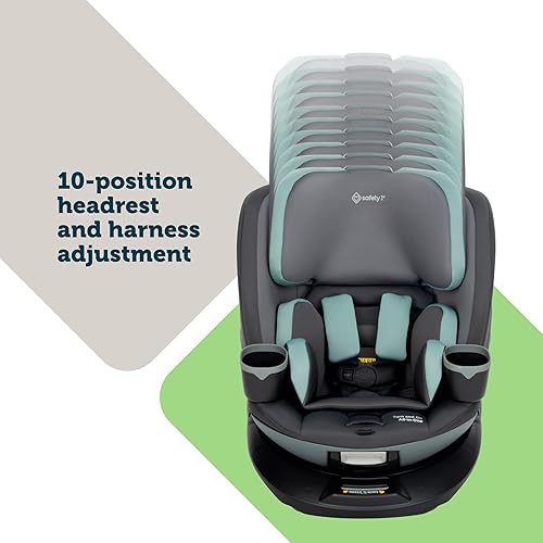 Miniatura 5 de Safety 1st Turn and Go 360 ST - Asiento convertible todo en uno giratorio para automóvil, tecnología SafetySwivel, instalación SecureTech, Caviar