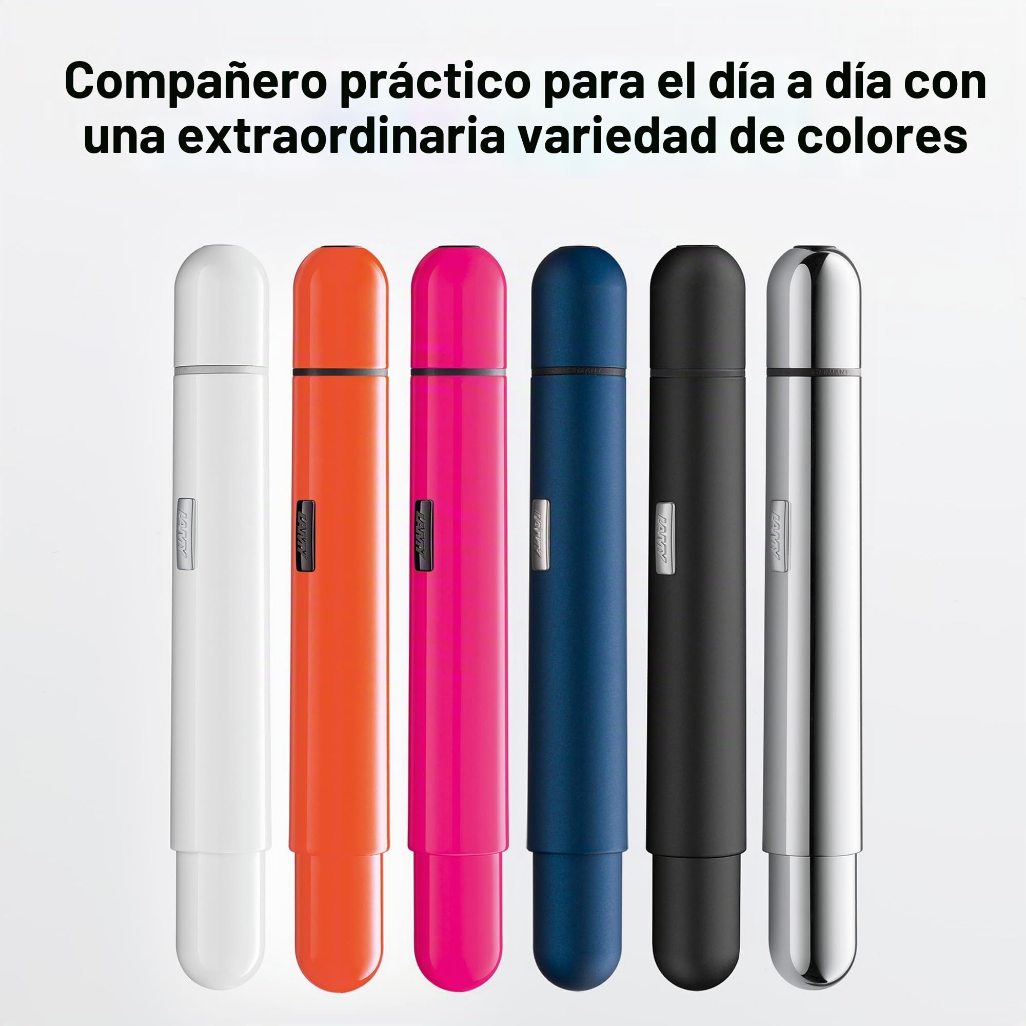 Lamy pico laser orange bolígrafo - bolígrafo de bolsillo innovador - con un clic en tamaño completo - cuerpo metálico y ancho de trazo M - recambio compacto M 22 en negro incl.