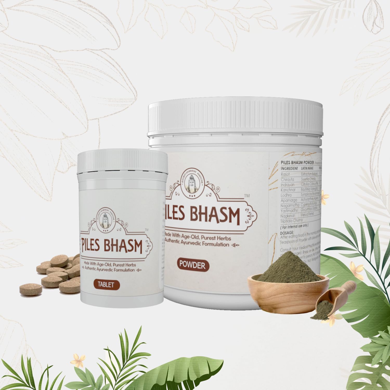 VANVASI AYURVEDA Piles Bhasm Tablets For Piles, Hemorrhoid Support, Bavasir, Fissure. Fistula, Inflammation & Rectum I Fast Relieve In Bleeding, Burning & Pain (150.00 g (Pack of 2)) (B0CJFNN487) Amazon Price History, Amazon Price Tracker