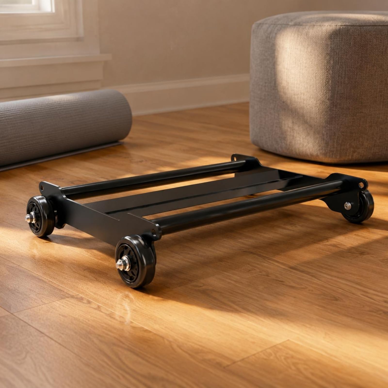 predolo Rullo Addominale a 4 Ruote Multifunzione Fitness Wheel a 4 Ruote Design Ergonomico Attrezzo Fitness per Principianti, Casa, Palestra
