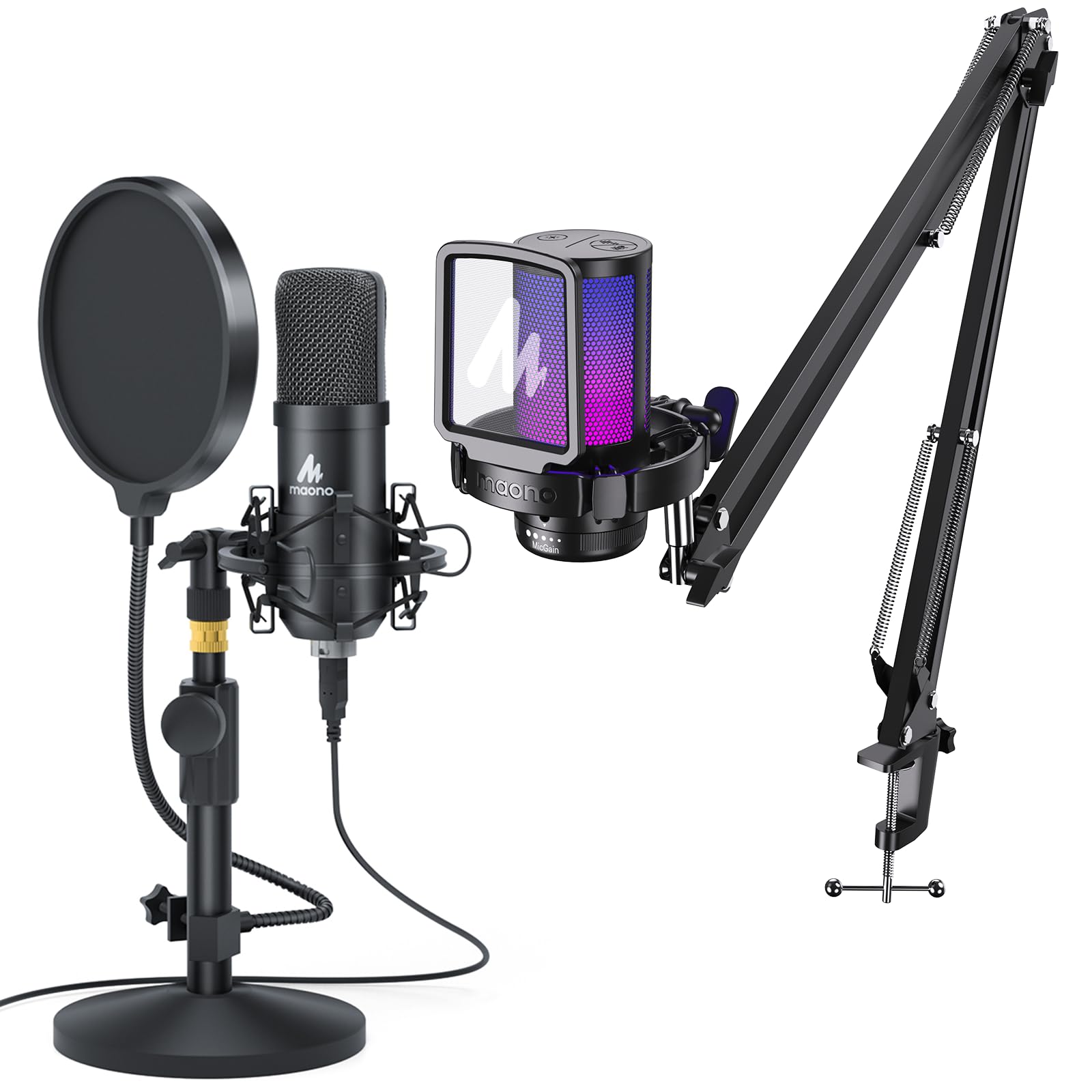 Amazon.com: MAONO Gaming USB Microphone DGM20S, with USB Condenser