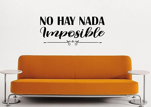 Miniatura 3 de Byyoursidedecal Calcomanías de pared españolas decorativas para pared No Hay Nada Imposible Mensajes textos biblicos decorativos en español Frases