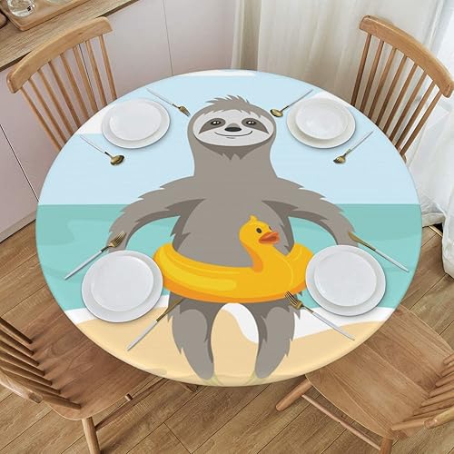 Miniatura 8 de Mantel redondo para el día de San Valentín, corazones rojos, elástico, impermeable, lavable, para decoración de mesa, fiesta, comedor, picnic, talla