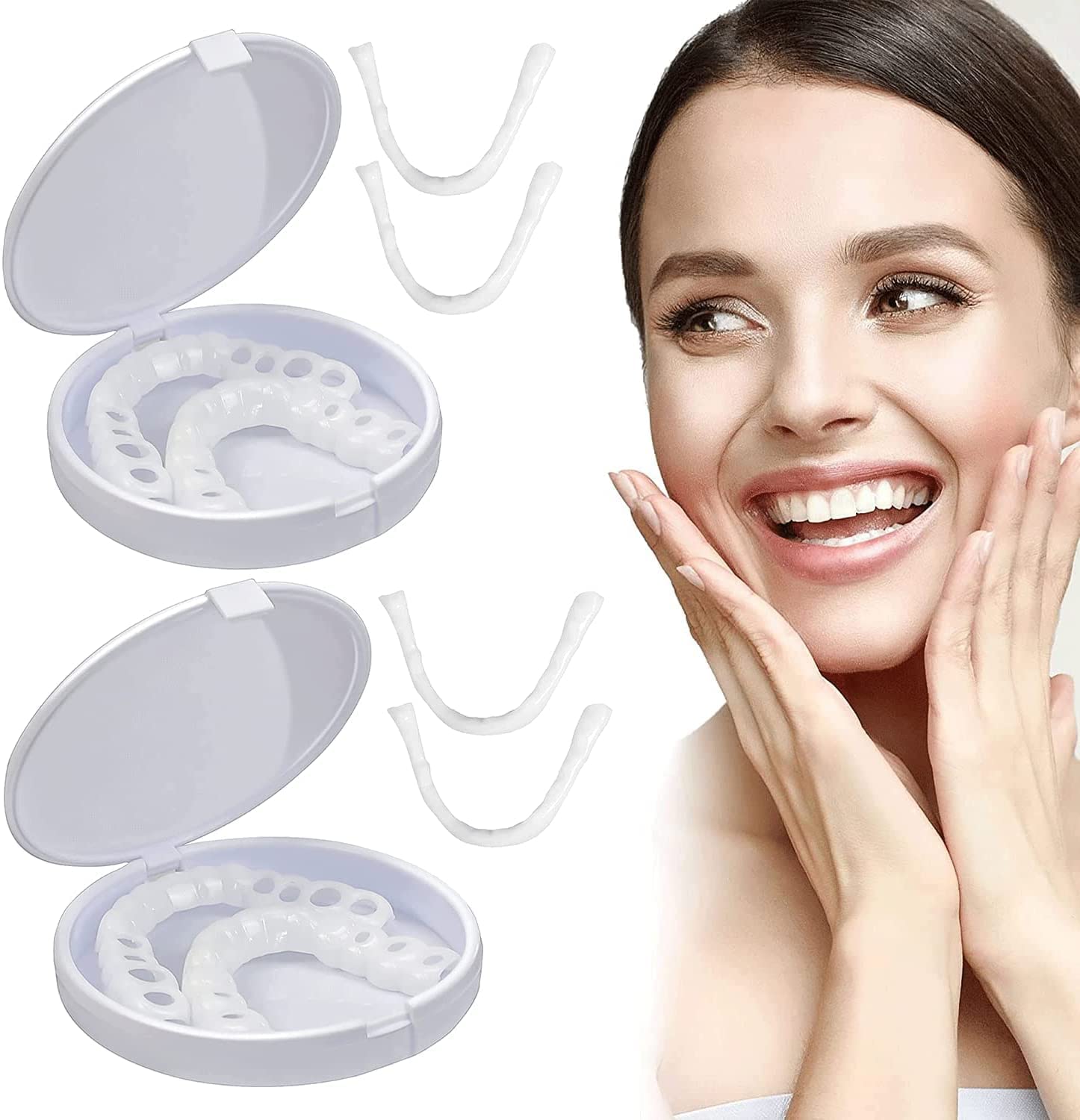 Buy jhongla Dental veneers are top and Bottom dentures for Temporary