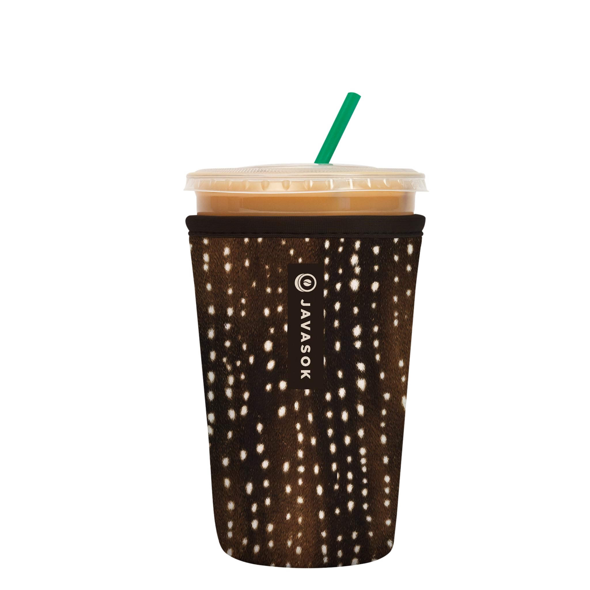 Sok It JavaSok Iced Coffee &amp; Cold Soda Insulated Neoprene Cup Sleeve (Doe-Eyed Darling, Medium: 22-28oz)