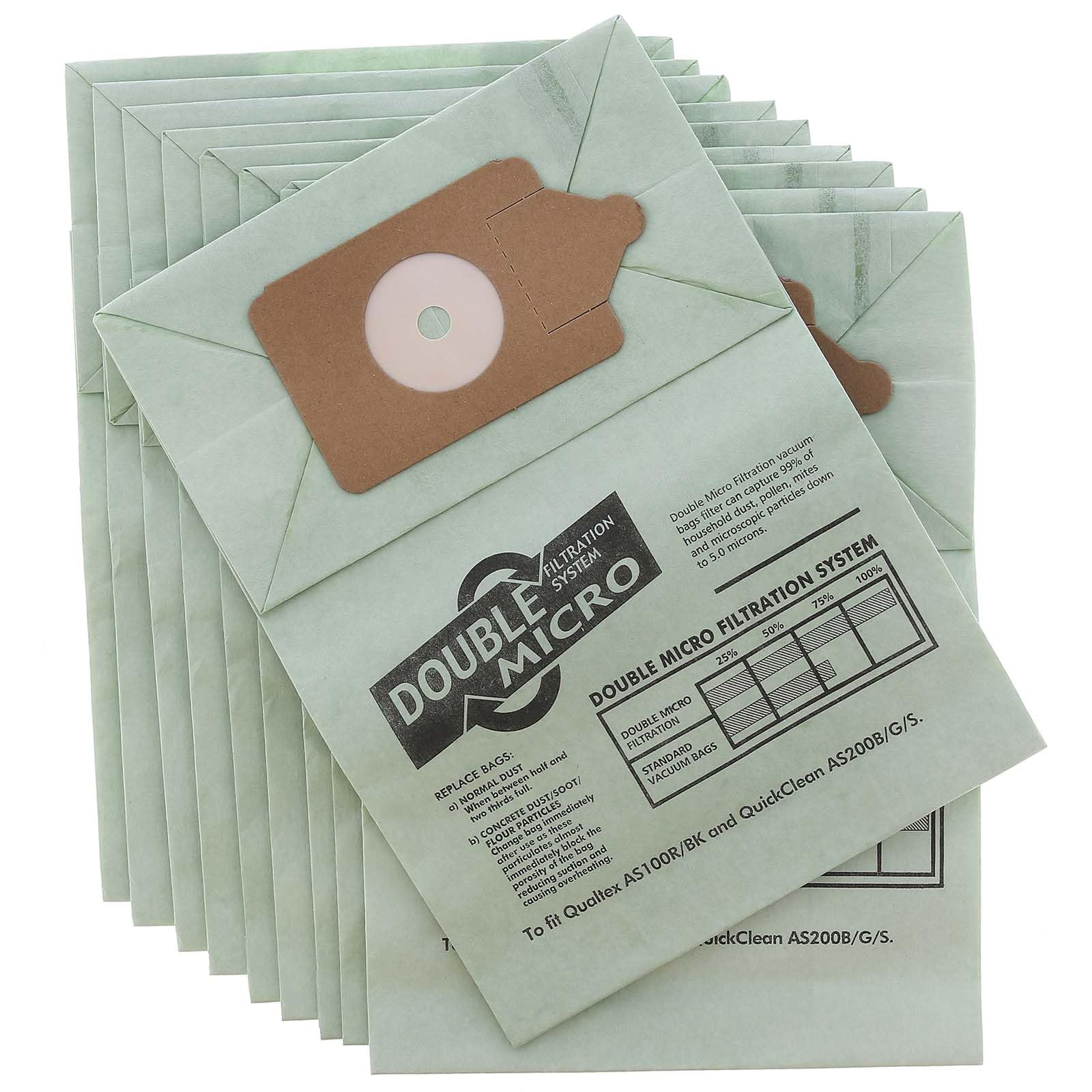 MasterPart Paper Vacuum Bags For Numatic Henry HVR160 HVR200 Vacuum Cleaners (Pack of 10)