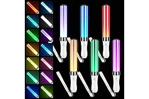Lewtemi 6 Pcs LED Light Sticks 15 Color Luminary Reusable Light Stick