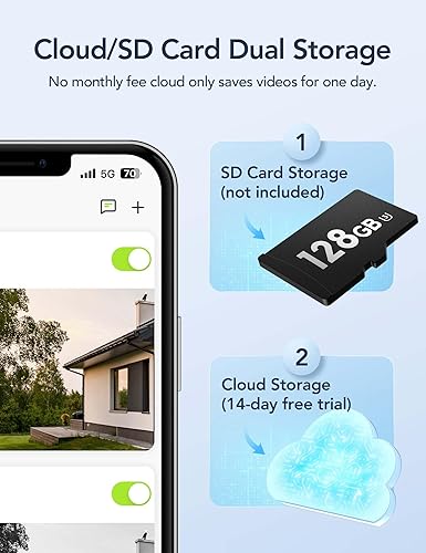 Miniatura 9 de GNCC Cámara solar 2K inalámbrica para exteriores, WiFi 5G, cámara de seguridad alimentada por batería para el hogar, visión nocturna a color,