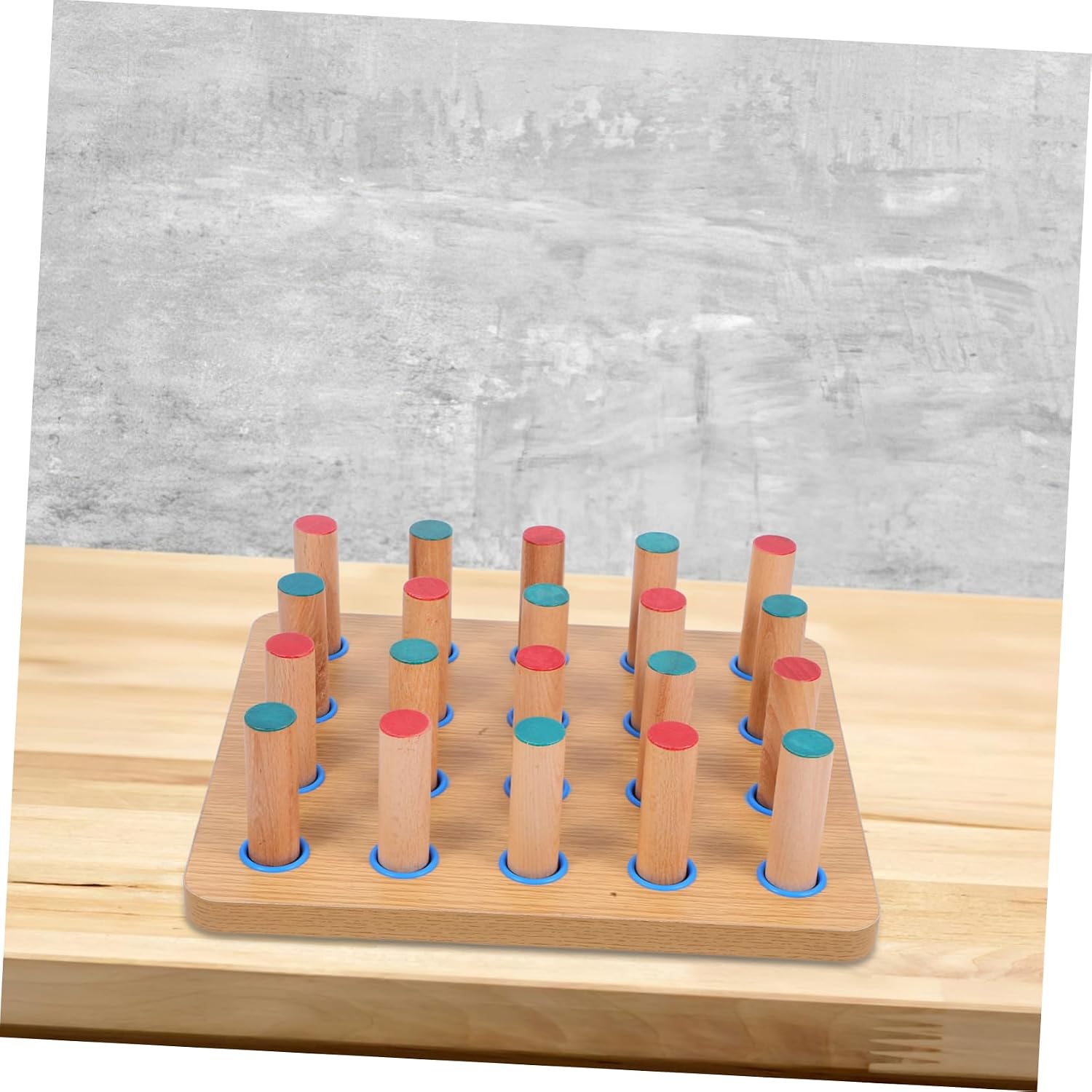 BESPORTBLE Wooden Pegboard for Hand Therapy Finger Flexibility Exercise Board for Rehabilitation Durable Design for Clinics and Home Use Improves Hand Eye Coordination and Fine Motor Skills