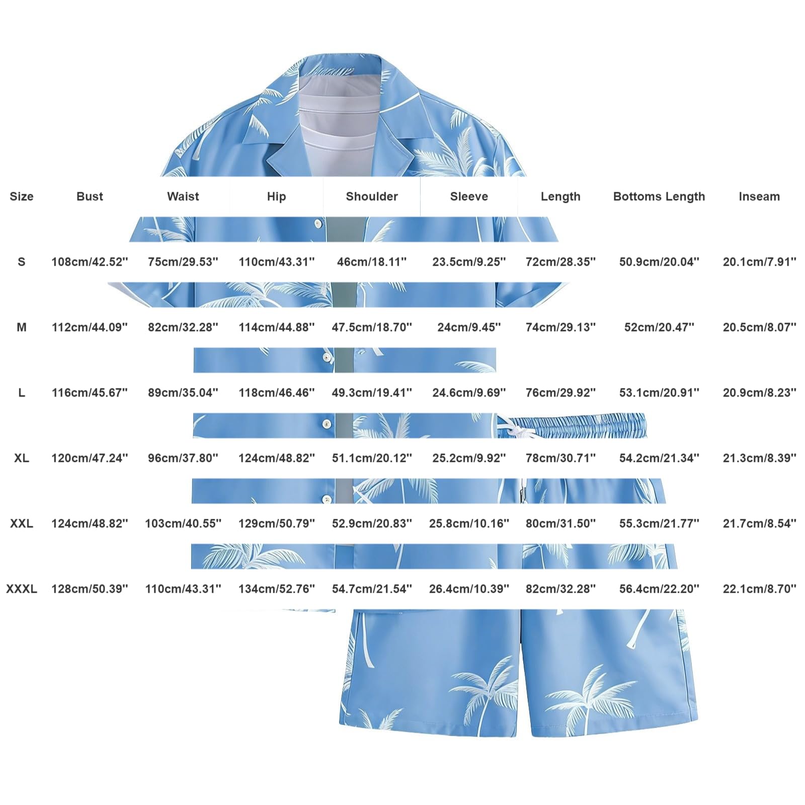 Tuta da spiaggia da uomo Haiwaii, tuta per il tempo libero con camicia e bermuda, tuta estiva leggera e sottile, traspirante, confortevole, set estivo casual sportivo per uomo