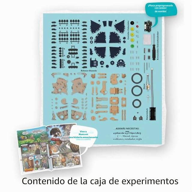 Foto 3 de 6 de Kosmos 620066 Nuna - Tu Robot de Erizo, Kit de construcción robótica, rodar hacia atrás aplaudiendo, Correr…
