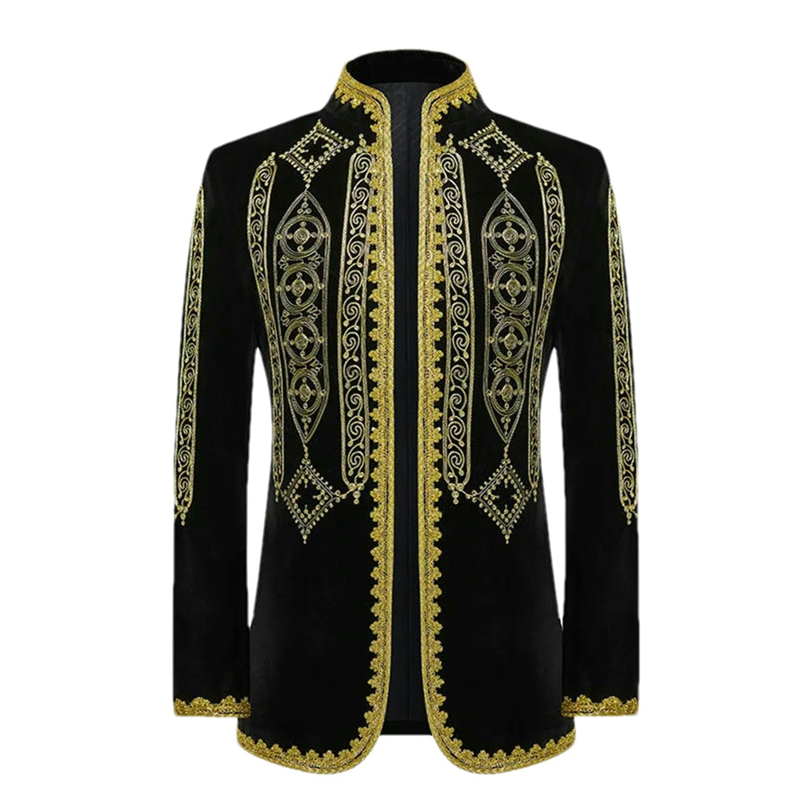 Veste de costume brodée slim pour rompre la monotonie