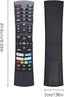 FOXRMT RC1822 Univerzális Távirányító Medion Ultra HD Smart TV-hez - Netflix és Prime Videó Gombokkal, 10m Hatótávolság, Előre Konfigurált,  2