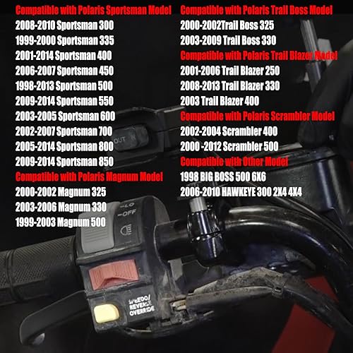 Miniatura 5 de Cilindro maestro de freno delantero izquierdo y trasero compatible con Polaris Sportsman Magnum Scrambler Trail Blazer Trail Boss 300 325 330 335