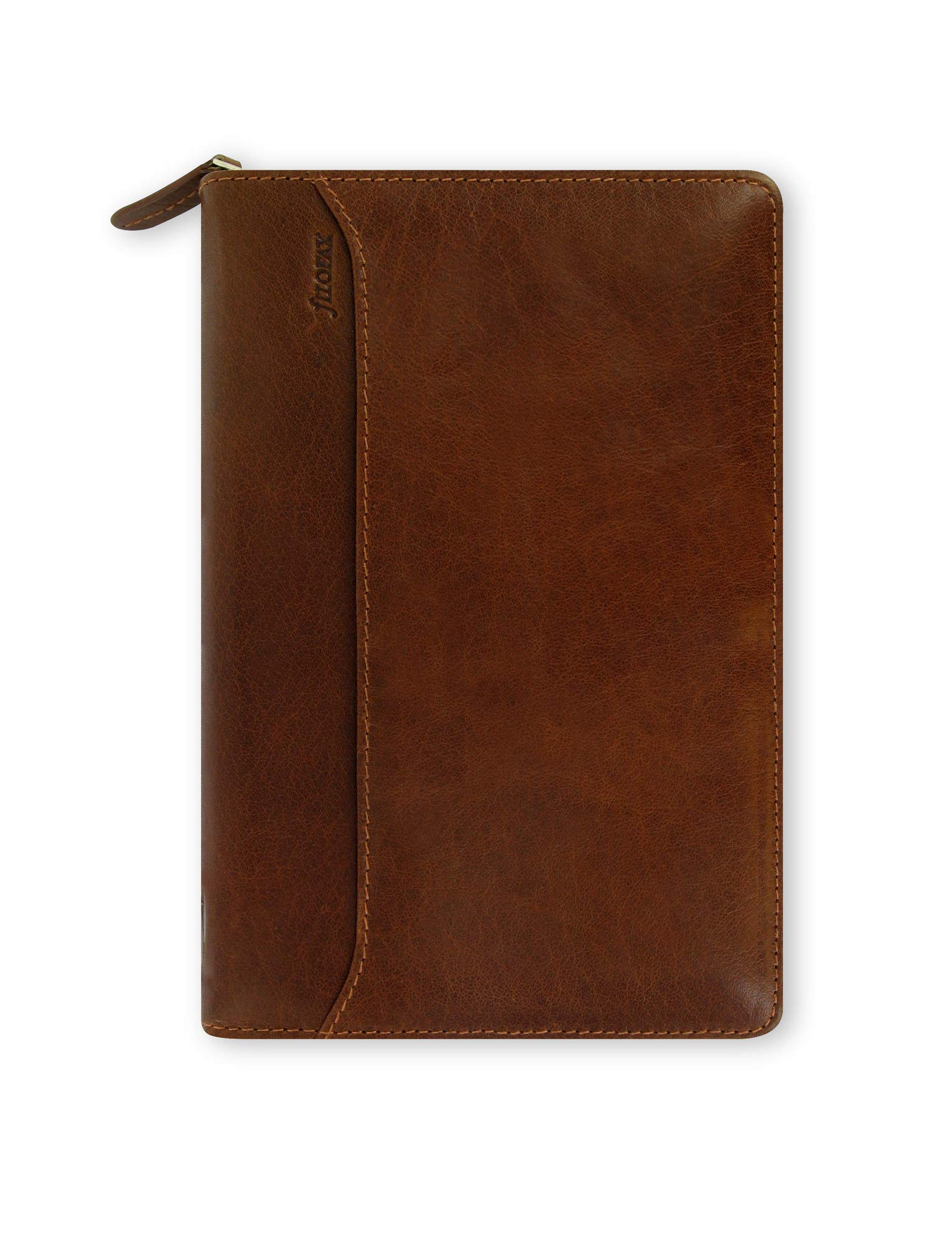 Filofax Lockwood Terminkalender Tagebuch Planer Organizer persönlich mit Reißverschluss in Cognac