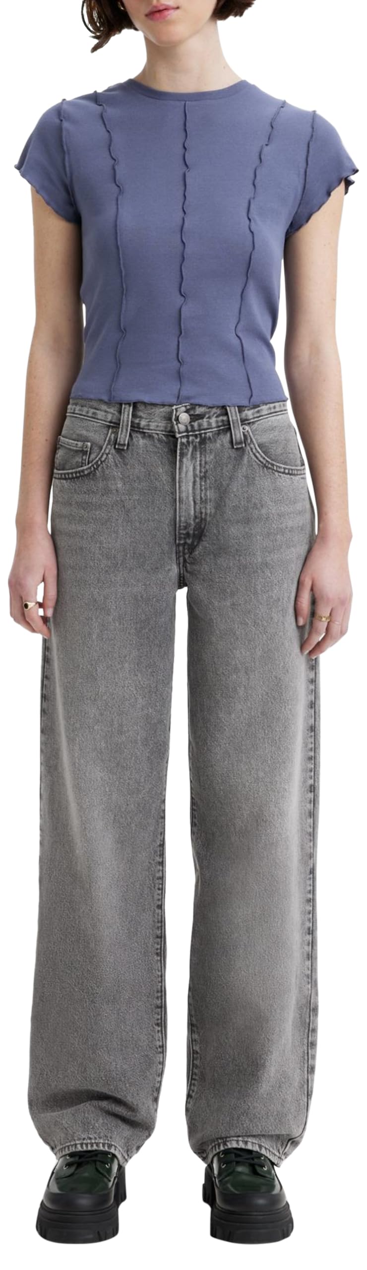 Levis Women's Grey Baggy Dad Jeans in Size 31 R, Sports Direct
