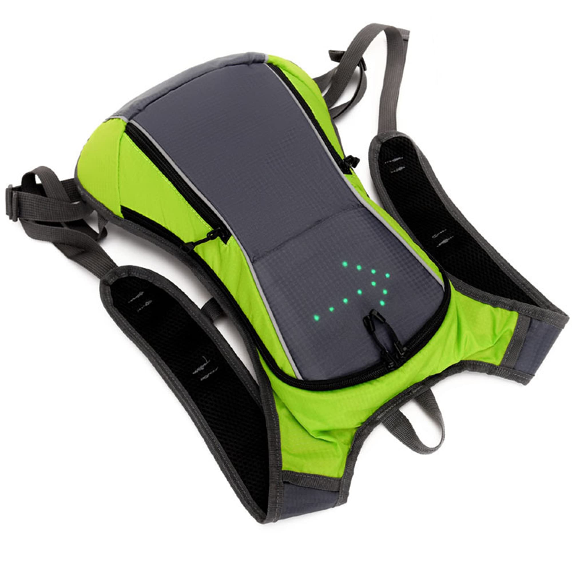 Zaino da Ciclismo di Sicurezza con Indicatore di Direzione a LED,Pacchetto di Sicurezza per Bicicletta da Esterno con Spia Lampeggiante,Borsa da Bici Ricaricabile USB con Telecomando Wireless