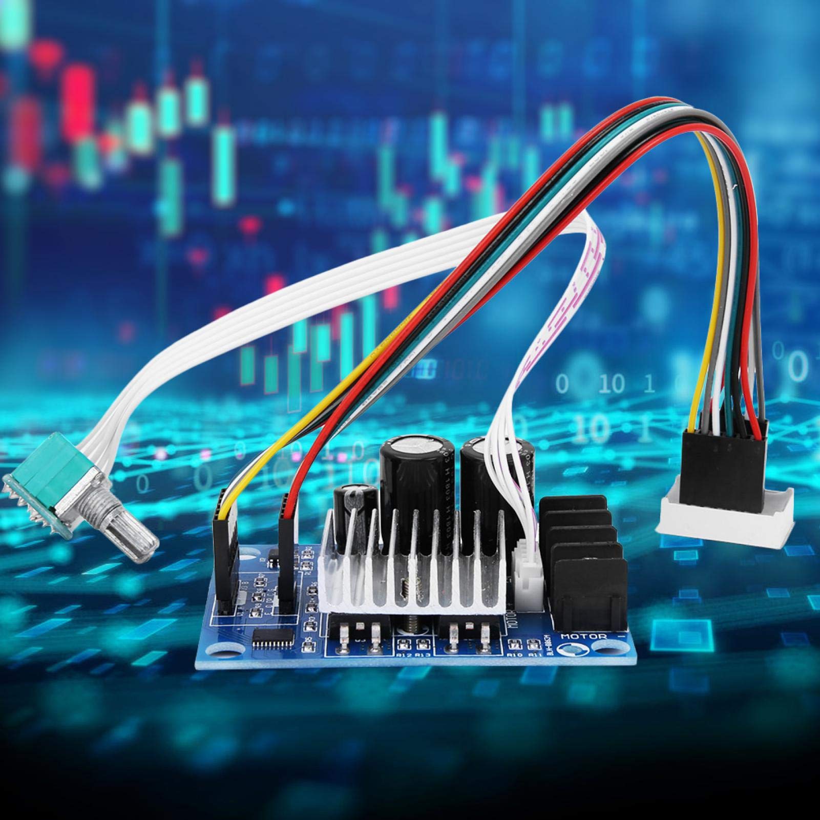 Contrôleur De Vitesse Moteur DC 12-60V 20A - Avec Fonction Avant/arrière/stop - Pour Moteurs à Balais