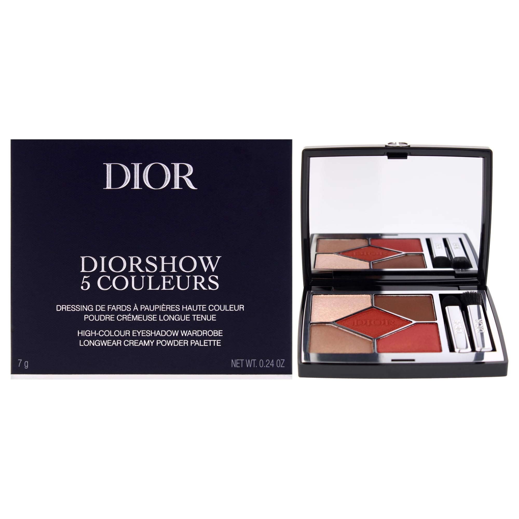 Amazon.com : Diorshow 5 Couleurs Eyeshadow Palette - 673 Red