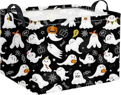 Miniatura 55 de HIYAGON - Cesta de Animales del Bosque Rectangular, Cesta de Almacenamiento para Bebé, Caja Organizadora de Almacenamiento, Caja de Decoración para