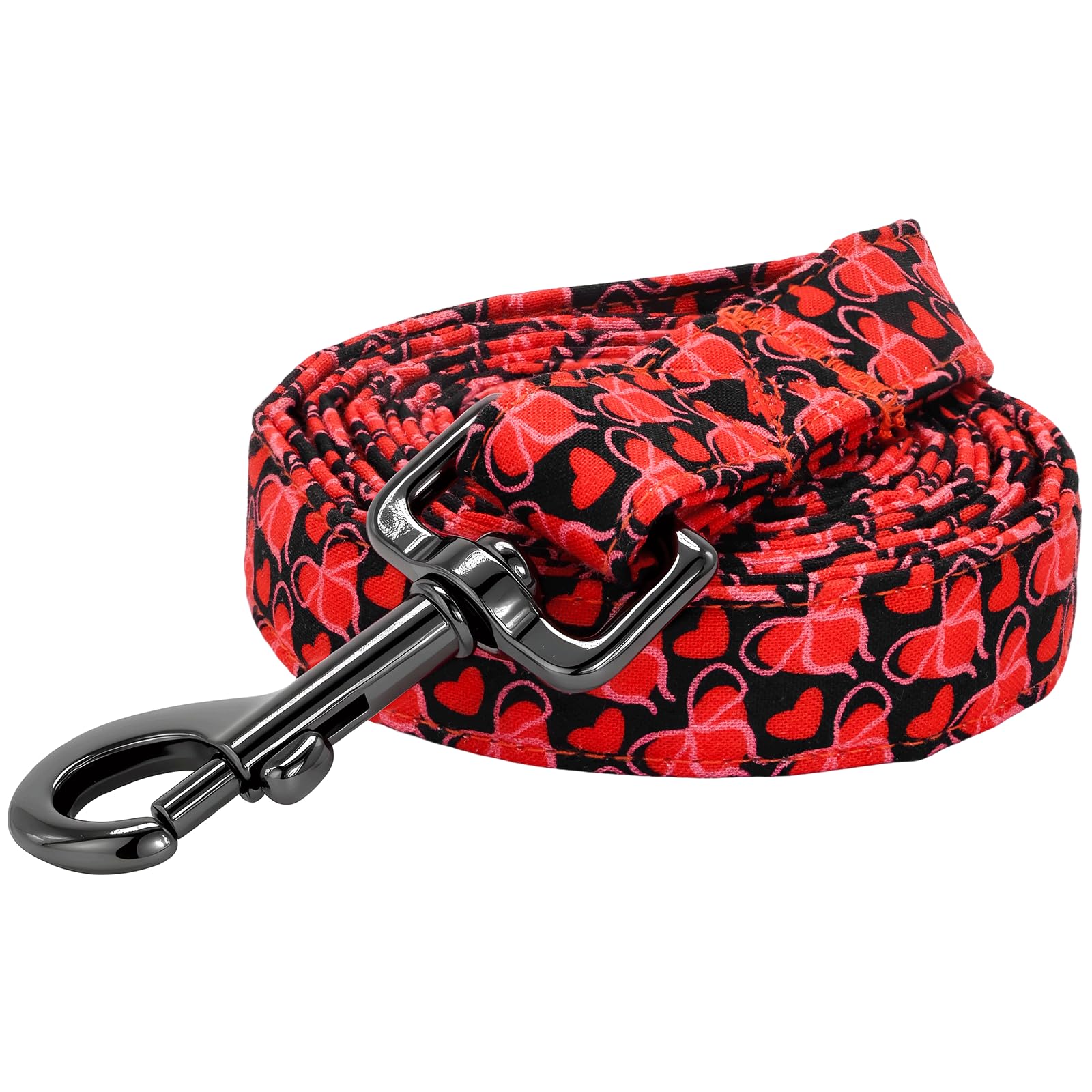 Elegant little tail Dog Leash, Valentines Dog Leash Female or Male Durable Cotton Soft Handle Pet Puppy Leashes for Small Medium Large Dogs