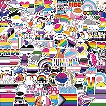 100pcs LGBTQ Sticker Rainbow Lesbian Bisexual Pansexual Transgender Stickers for Laptop Graffiti Vinyl Decals Sticker Toys