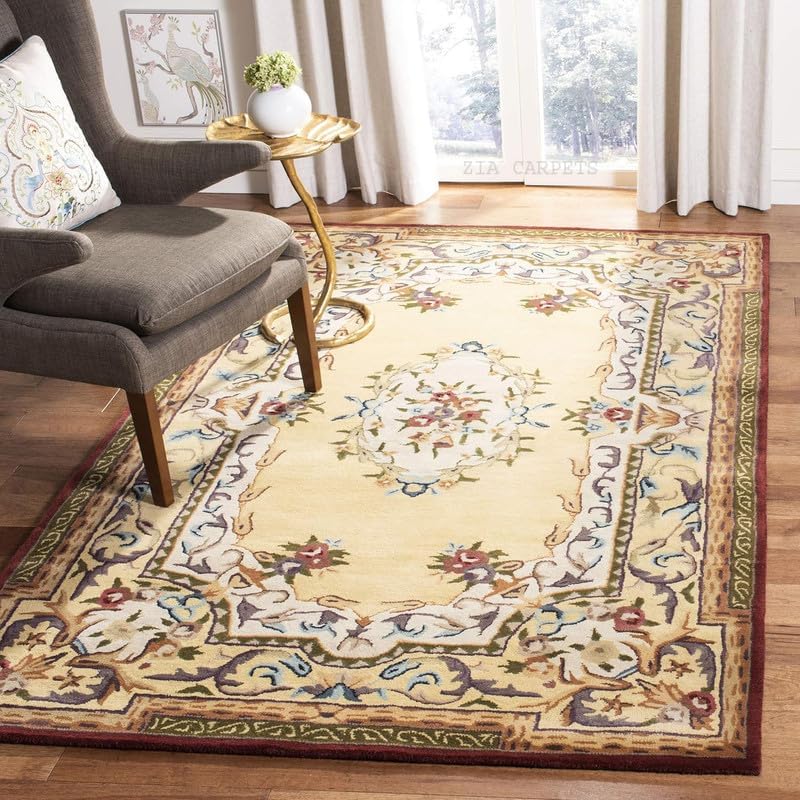Handmade Tufted Wool Carpet – Premium Thick Embossed Geometric Design Rug for Living Room, Bedroom & Hall (Multi 34, 10 x 10 Feet Square)-image-29