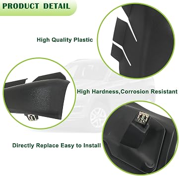 Left Side Front Windshield Wrap Corner Trim Wiper Cowl Panel Compatible with 2017-2023 Jeep Compass Replaces 7AA47RXFAA 5UT13RXFAB 53223829 Engine Hood Hinge Cover