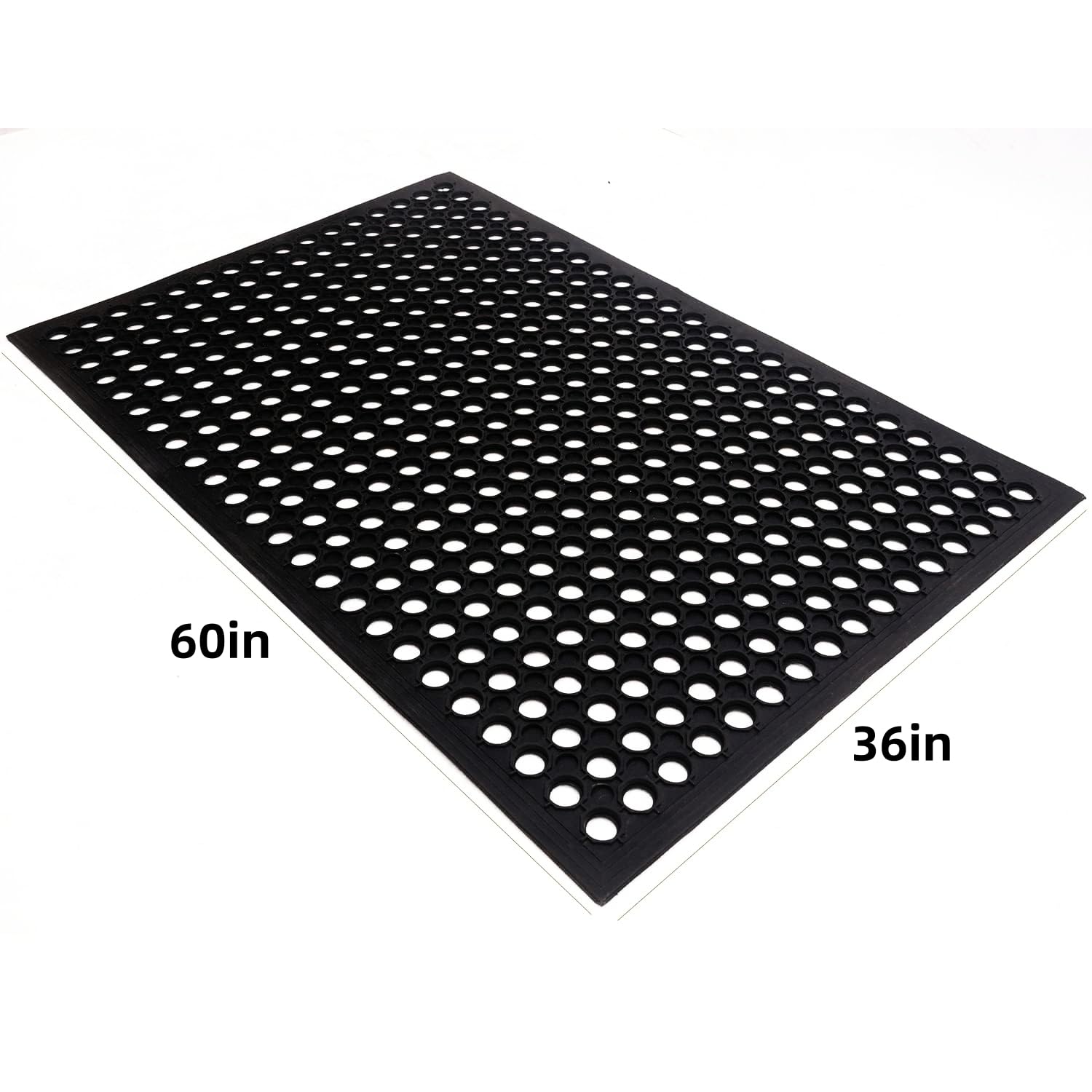 Rubber Floor Mats 60x36 Inch Anti Slip Mat Commercial Kitchen Mat Drainage Mat for Restaurant Bar Kitchen Entryway Indoor Outdoor — Amazon image 2