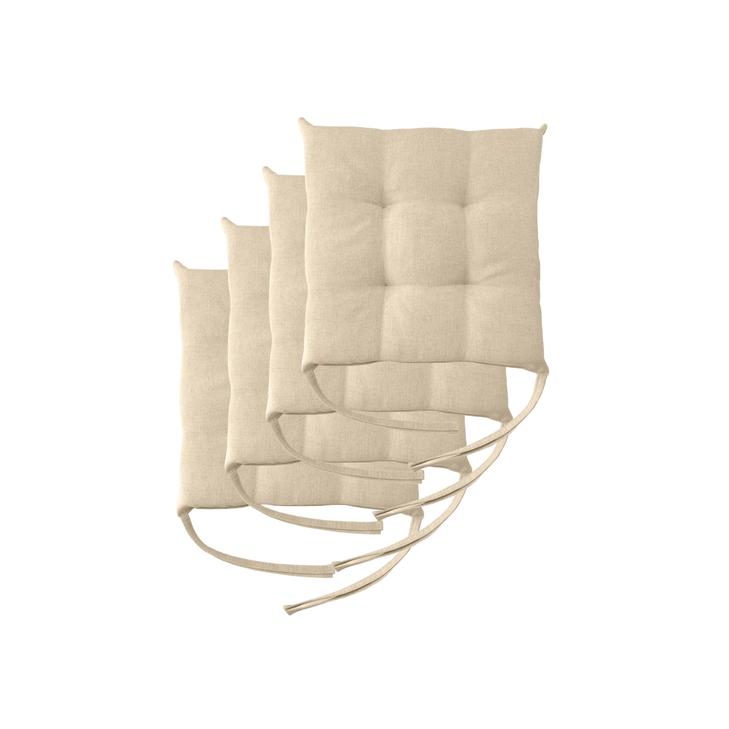 Il Tuo Artigiano Design Juego de 4 o 6 cojines para sillas de cocina, fabricados en Italia, juego de 6 cojines para sillas de cocina, 40 x 40 cm, grosor 6 cm, rellenos de esponja y suave acrílico (4,