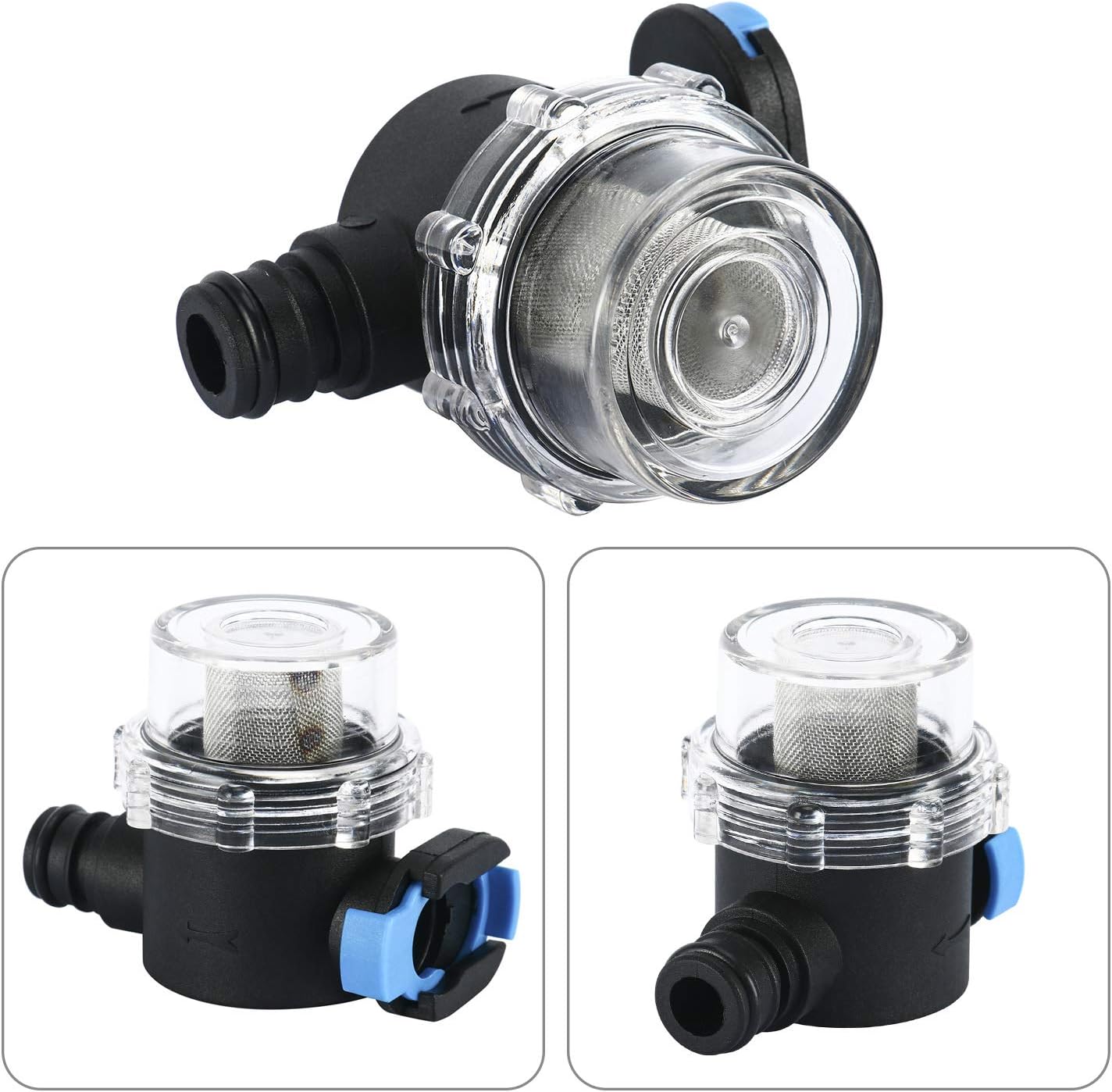Amarine Made AC 110V Self Priming Water Pressure Diaphragm Pump 17LPM/4.5GPM AMPS:1.0A,MAX.AMPS:1.8A Press Setting:40PSI/2.8bar Caravan/RV/Boat/Marine