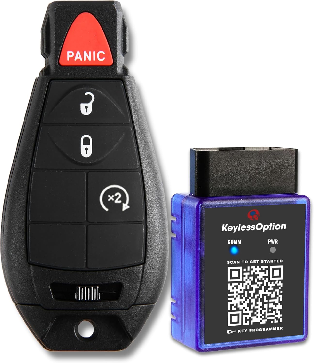 KeylessOption OBD Key Fob Programmer DIY Pairing Tool with