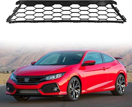 Front Bumper Lower Grille Grill Fit For 2017 2018 2019 Honda Civic Hatchback Direct Insert Front Grille Replacement For 71107TGGA50, HO1036131