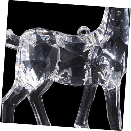 Miniatura 2 de EXCEART 2pcs Christmas Elk para Mesa De Desktop Decor for Deer Figurines Elk Model Christmas Traditional Decor Sculpture Home Decoration Office