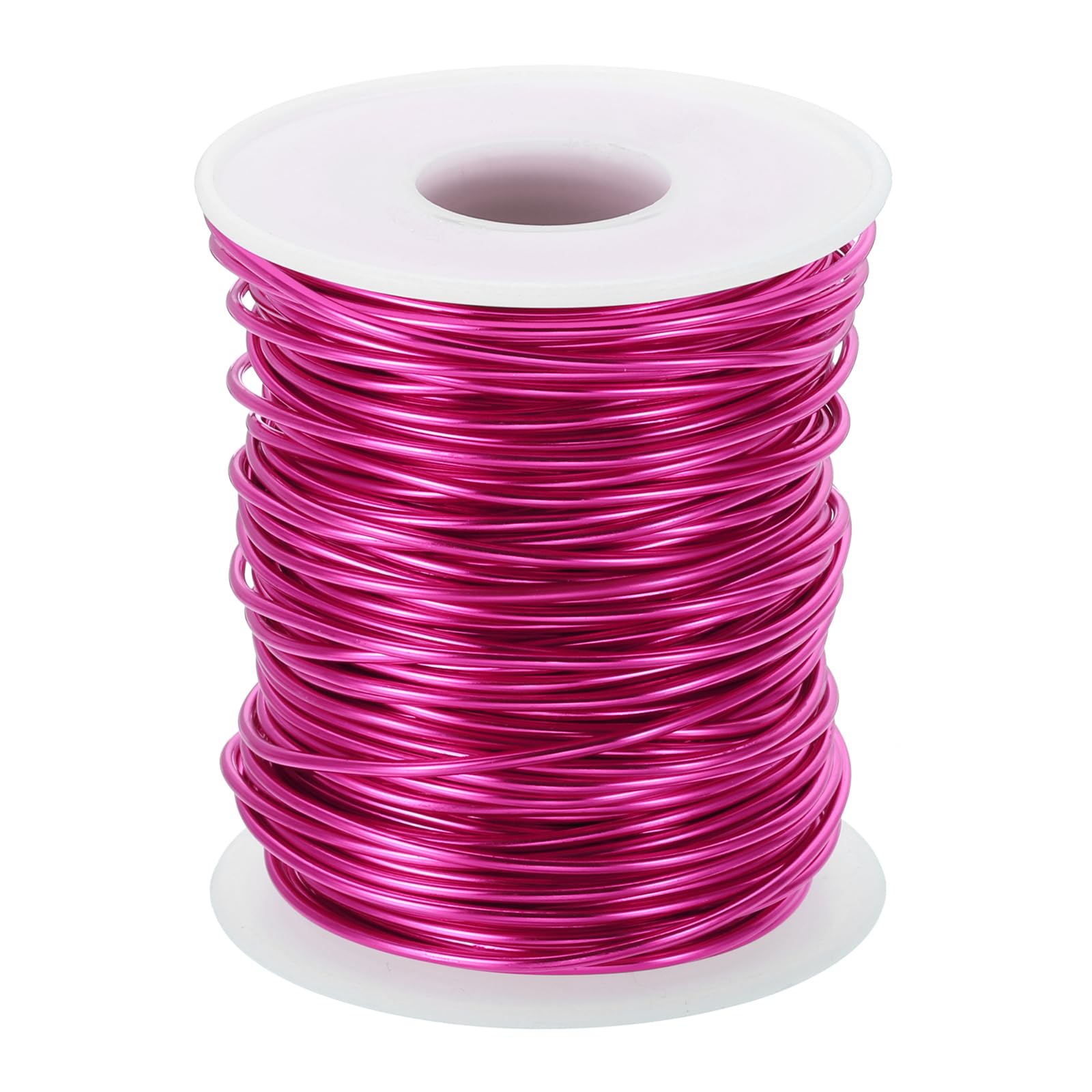 PATIKIL 15 Gauge 1.5mm Aluminum Craft Wire, 98.4 Ft Metal Wire Armature Bendable Wire for Jewelry Making Metal Wrap DIY Rose Red