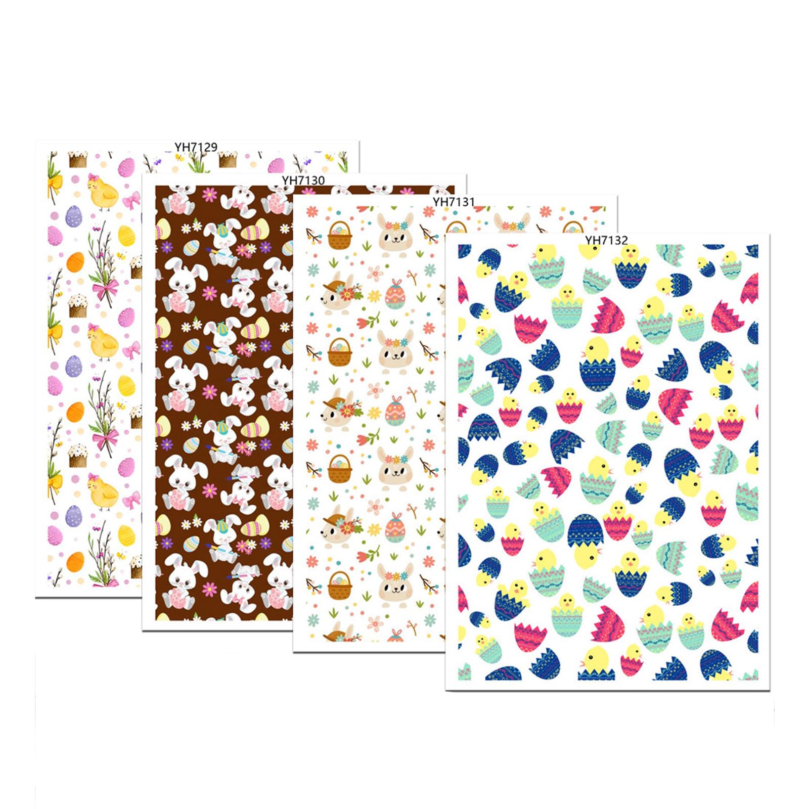 4 Sheets Flower Transfer Paper Sticker for Clay, Paper, Floral Sheets for Earring Making Pottery Earrings Sticker