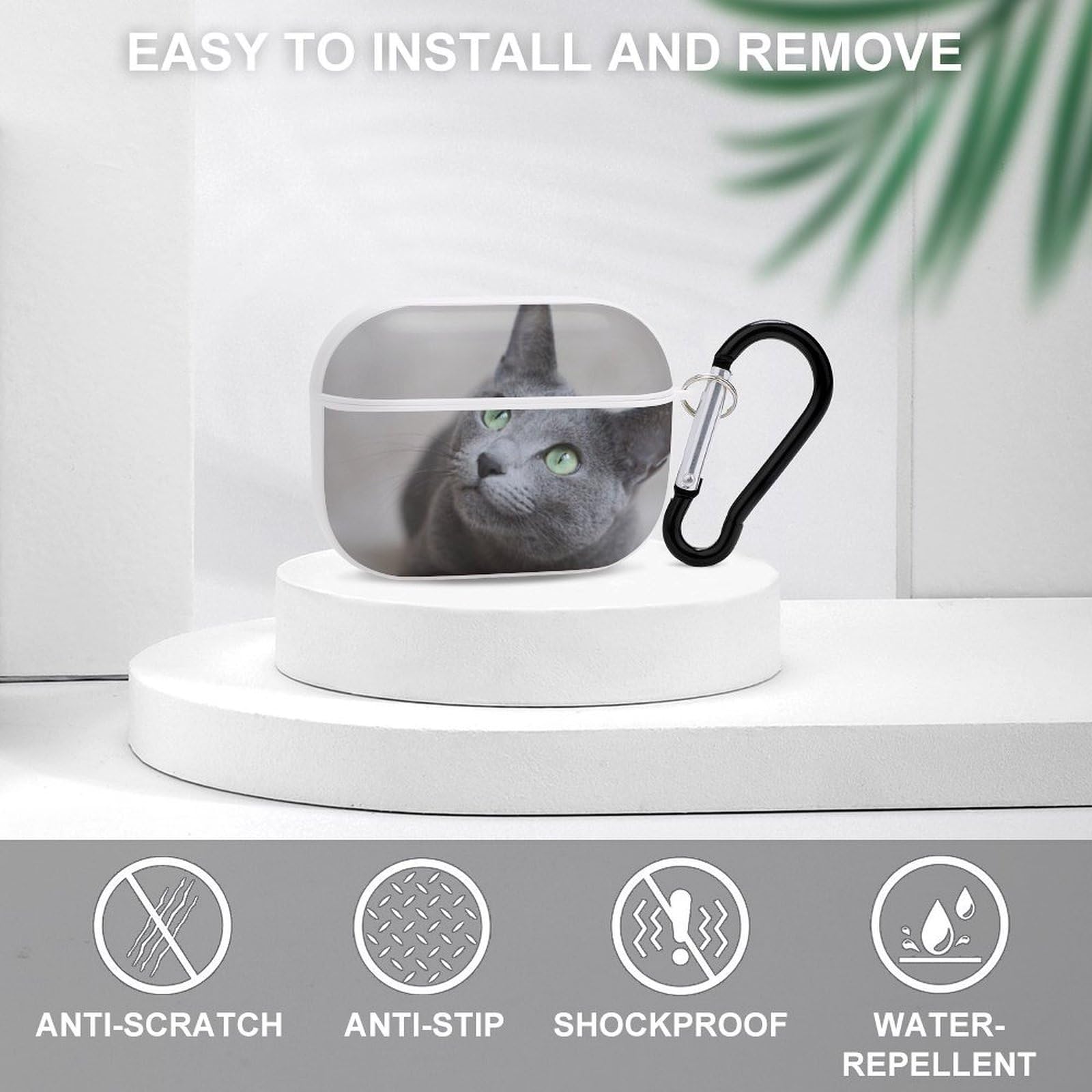 AirPods Pro2 ※白猫 Amazon | 対応AirPods Pro用の ケース 第2世代 白猫 白ネコねこ