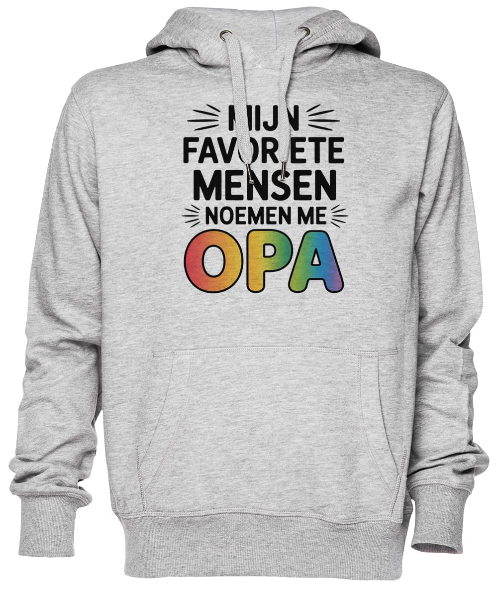 Sweat à capuche Opa gris jersey unisexe homme et femme
