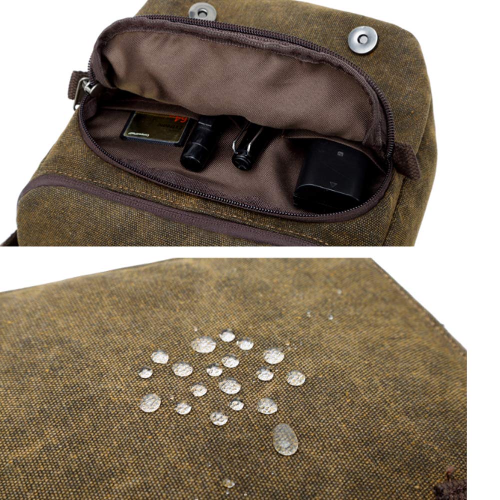 Vintage Canvas Fotografia Torba na ramię Sling SLR Camera Carry Case Małe torby podróżne dla Nikon/Sony/Canon
