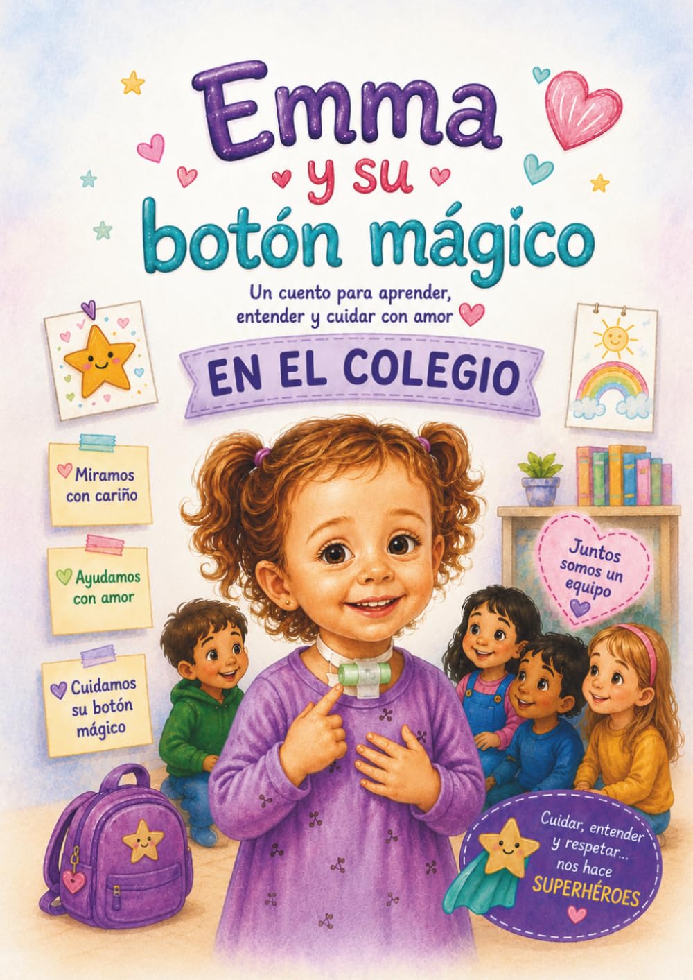 Emma y su botón mágico: Un cuento infantil sobre inclusión y traqueostomía